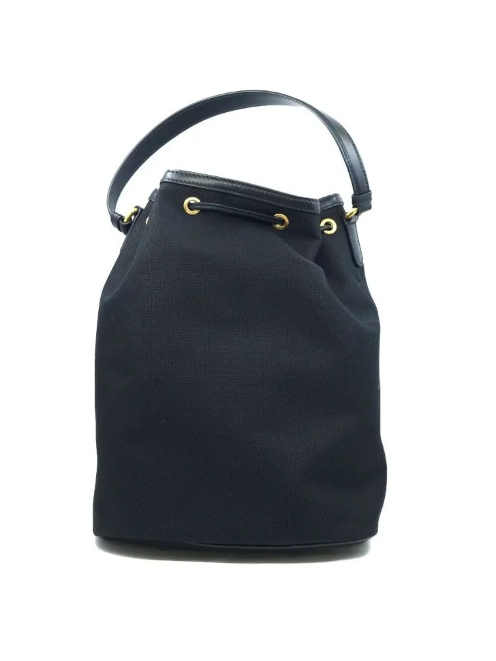 Prada Bucket Backpack Black Gold